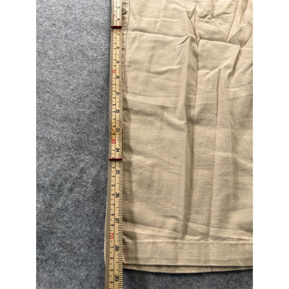 Puimentiua Cotton Linen Pants Men Size Medium Beige Sun Graphic Beach Loose Fit - Picture 9 of 13
